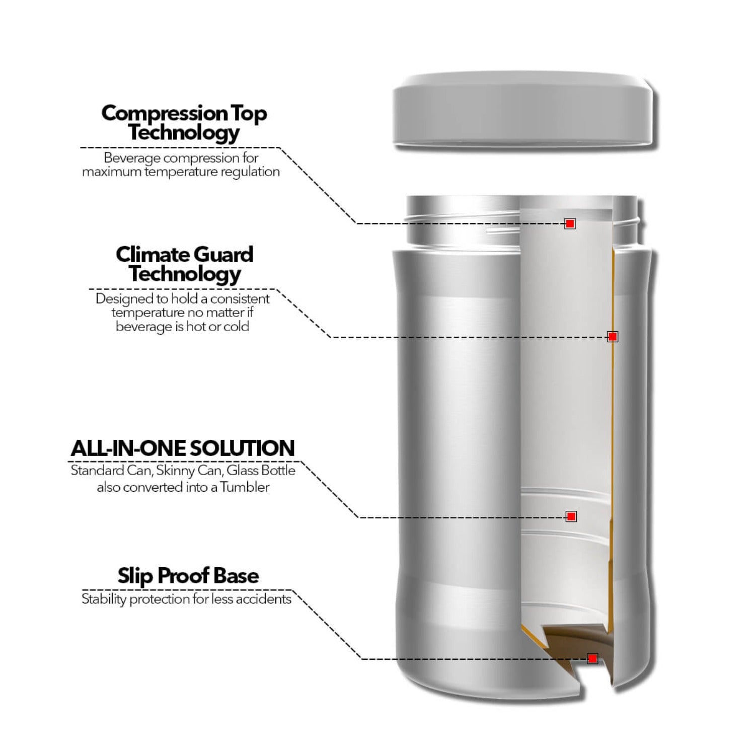 Universal Beer Buddy | Stainless